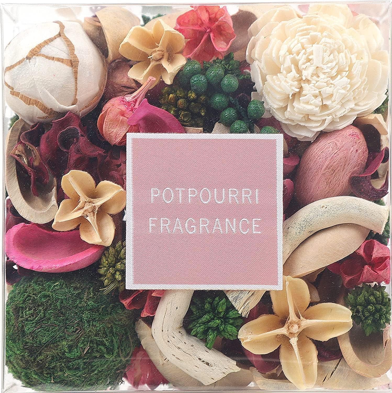 Qingbei Rina Pink Pot pourri,Rose Scented Pot pourri Dried Flowers, Decorative B...