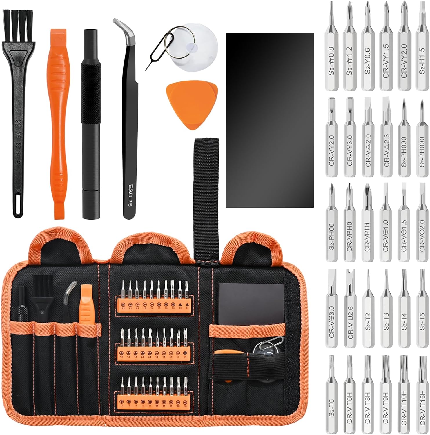 VCELINLK Mini Screwdriver Set, 38 in 1 Small Screwdriver Set with 30 Bits Repair...