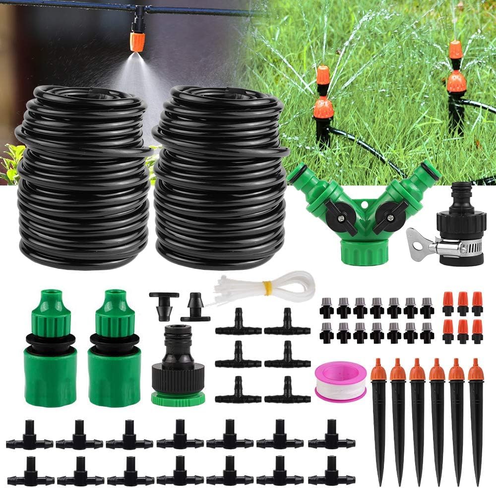 KDP Automatic Drip Irrigation Kits, 98ft/30M Micro Garden Irrigation DIY System...