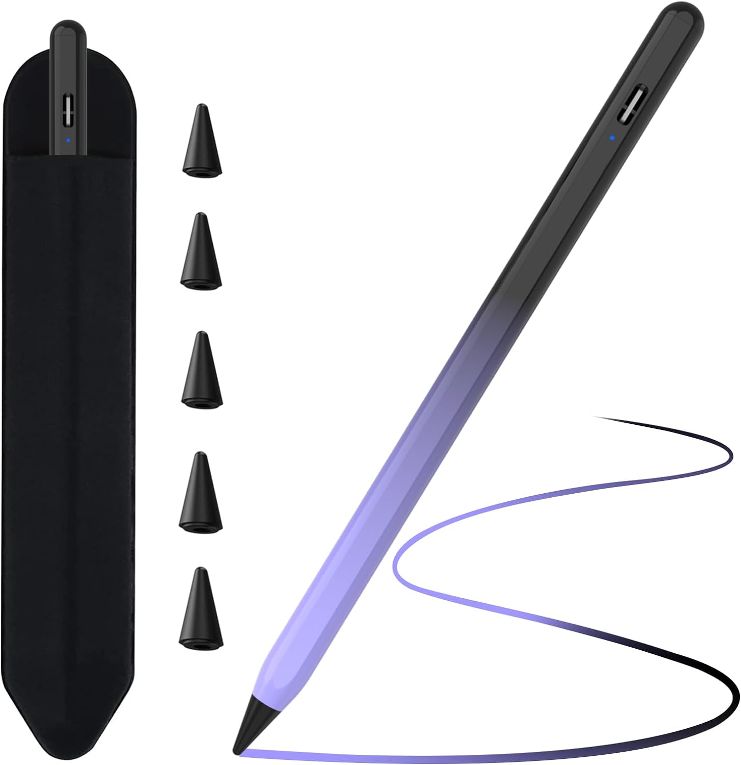 TQQ Stylus Pen for Apple iPad (2018-2024), 2nd Generation Pencil with Tilting De...
