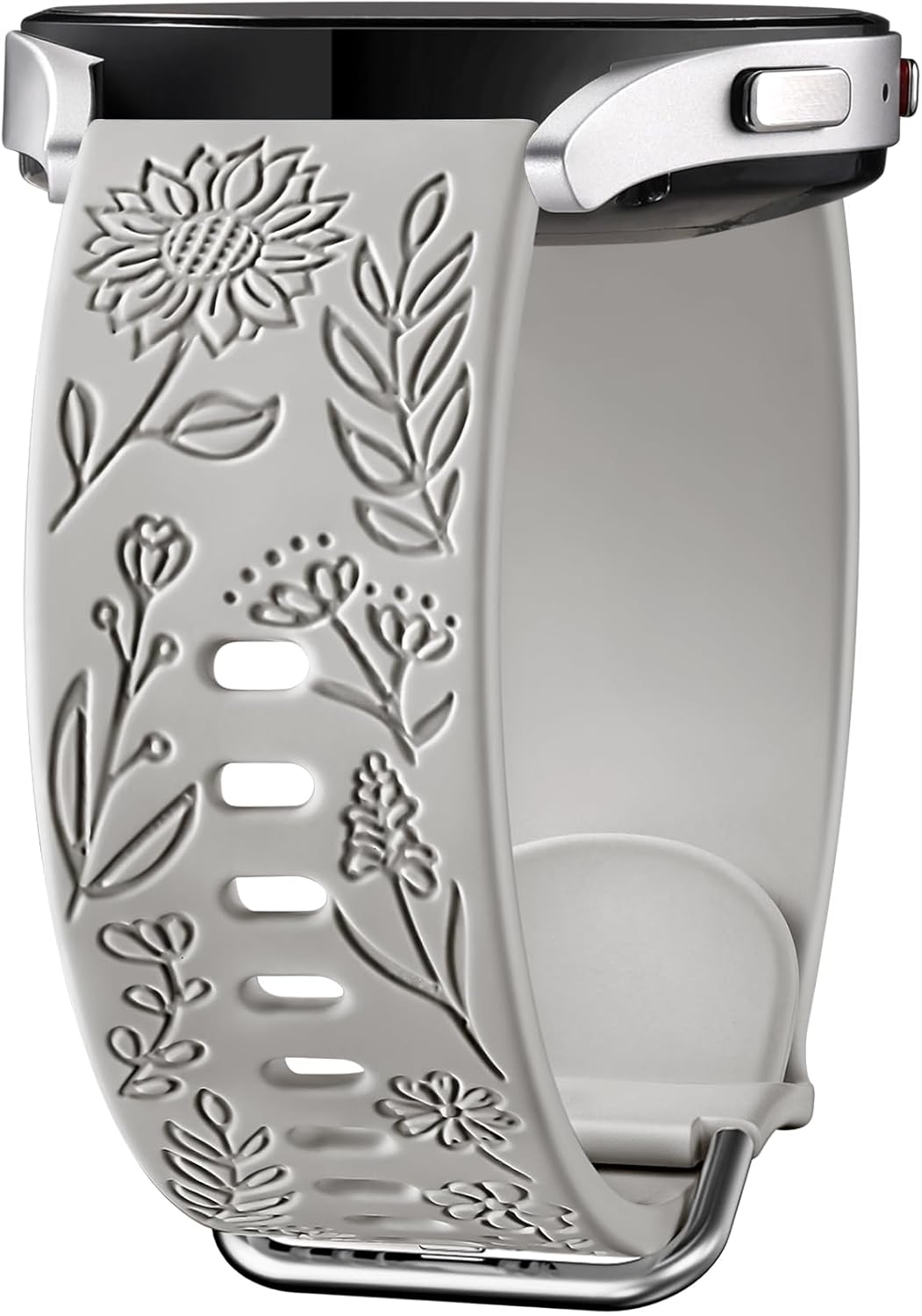 Mastten Sunflowers Engraved Strap Compatible with Samsung Galaxy Watch 7 6 5 4 4...
