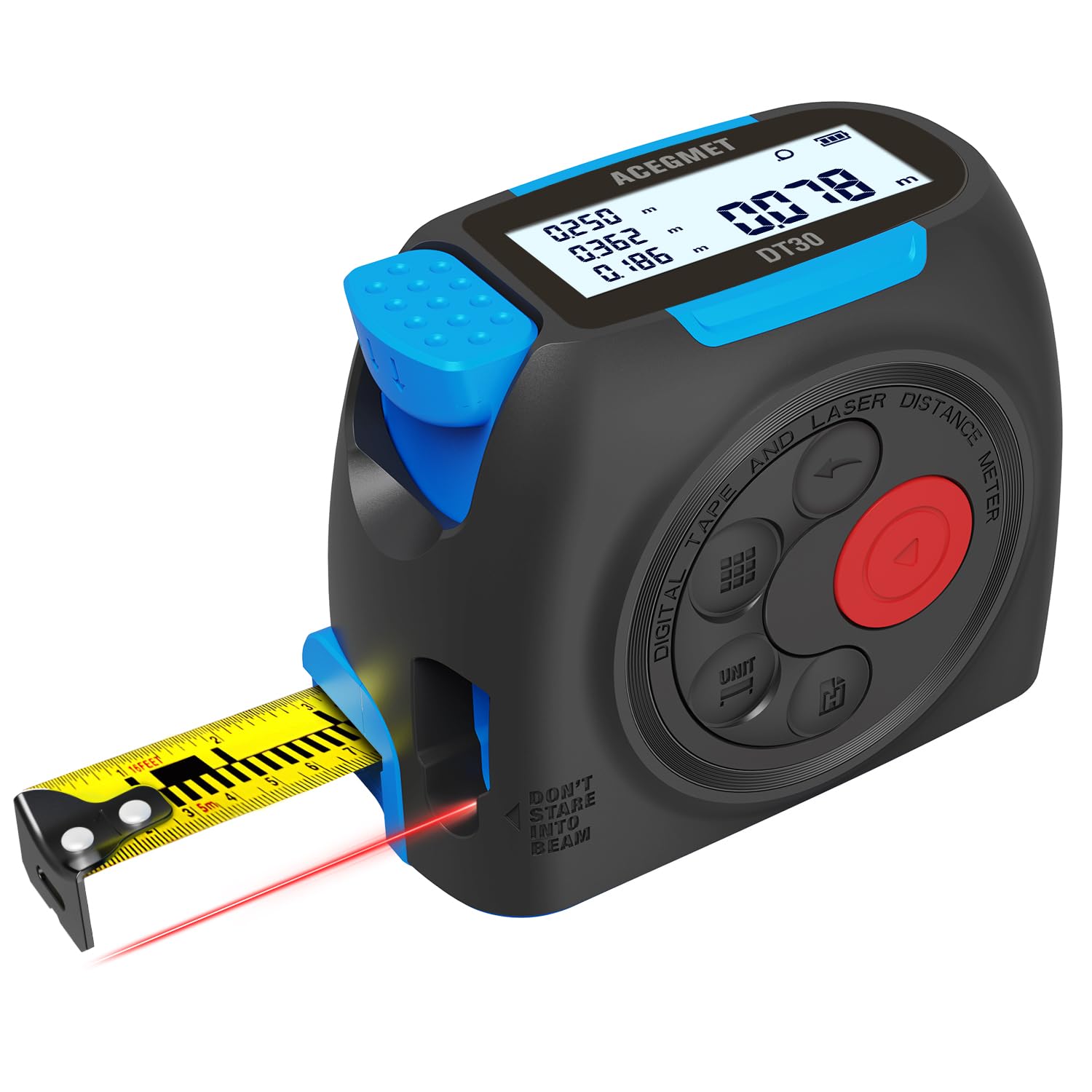 3 in 1 Digital Tape Measure, MiLESEEY 40 M Laser Measure Device with Mobile Phon...