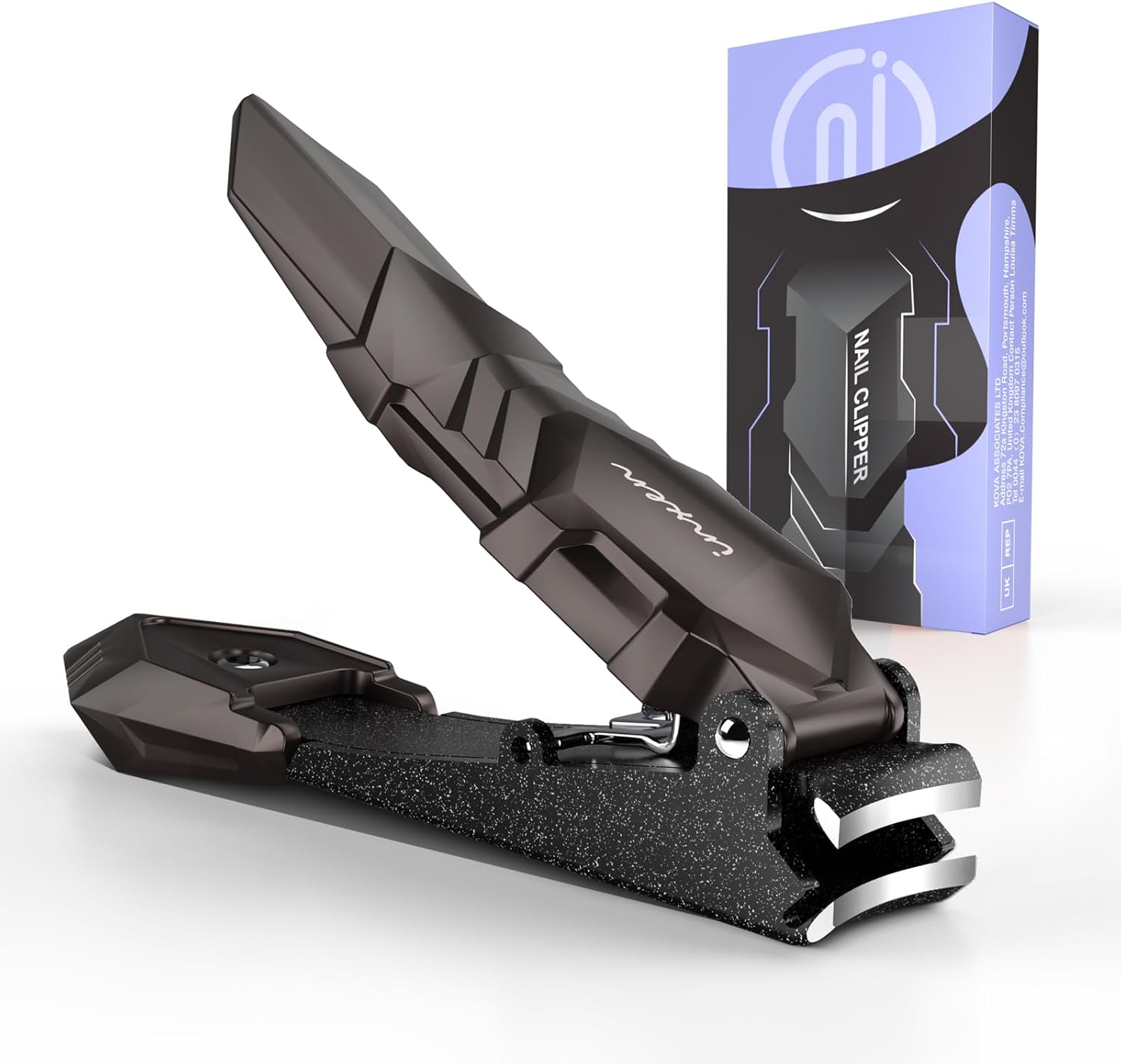 Nail Clippers for Men with Catcher, Small Nail Clippers for Fingernail and toena...