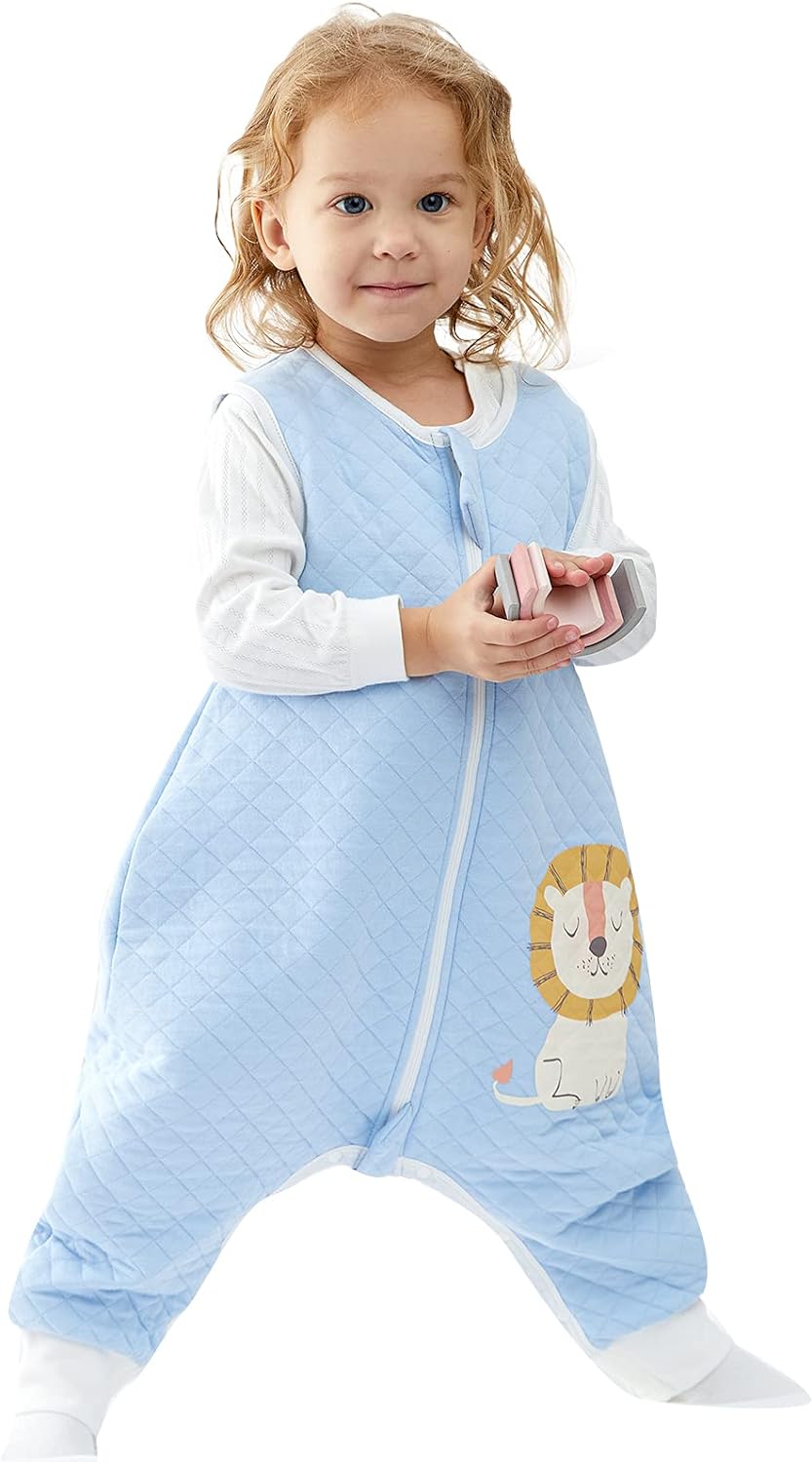 Duomiaomiao Baby Sleeping Bag 1.0 Tog, Sleeping Bag with Legs for All Seasons, T...
