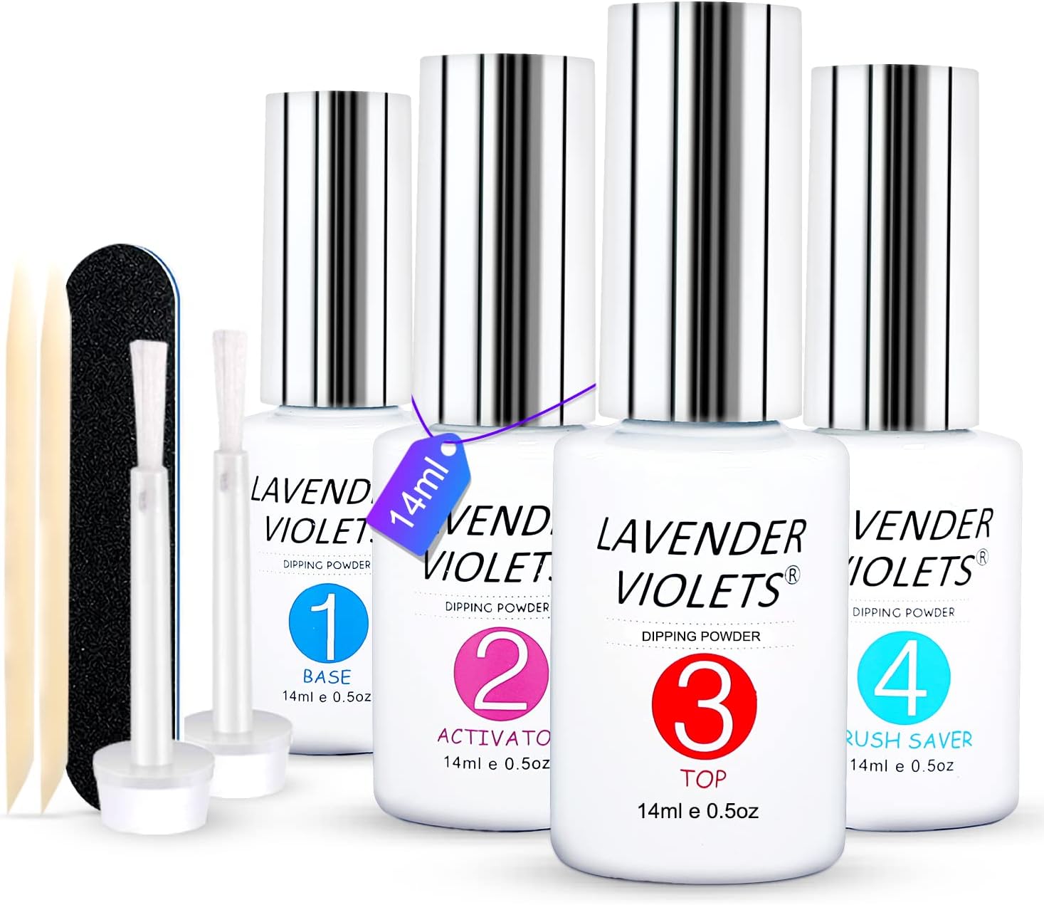 Lavender Violets Acrylic Dipping Powder System Ess...