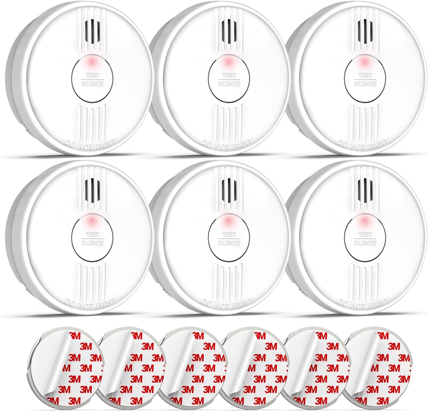 Putogesafe Smoke Alarm for Home, Smoke Detector with 10-year Service Life/ 1-yea...
