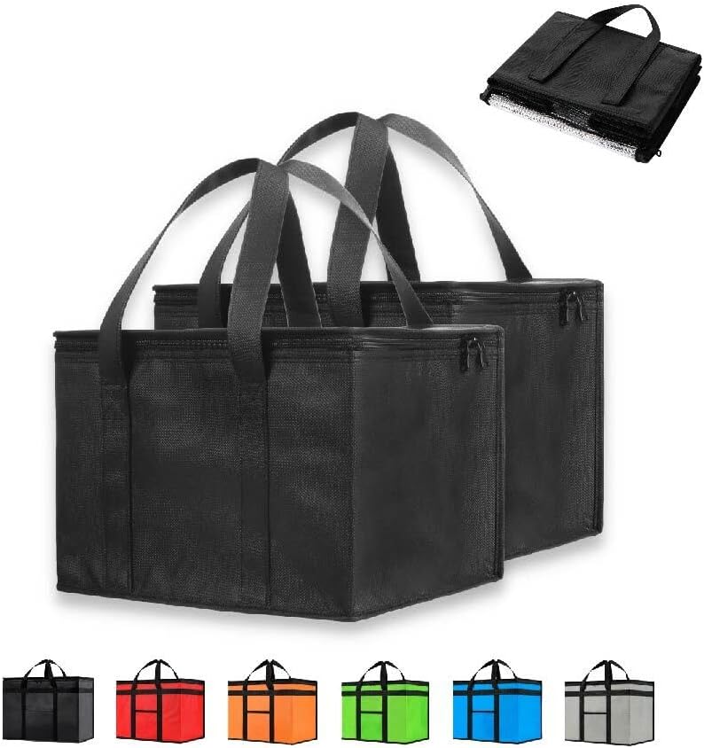 NZ home Small Reusable Insulated Cooler Bag and Food Warmer for Food Delivery &...