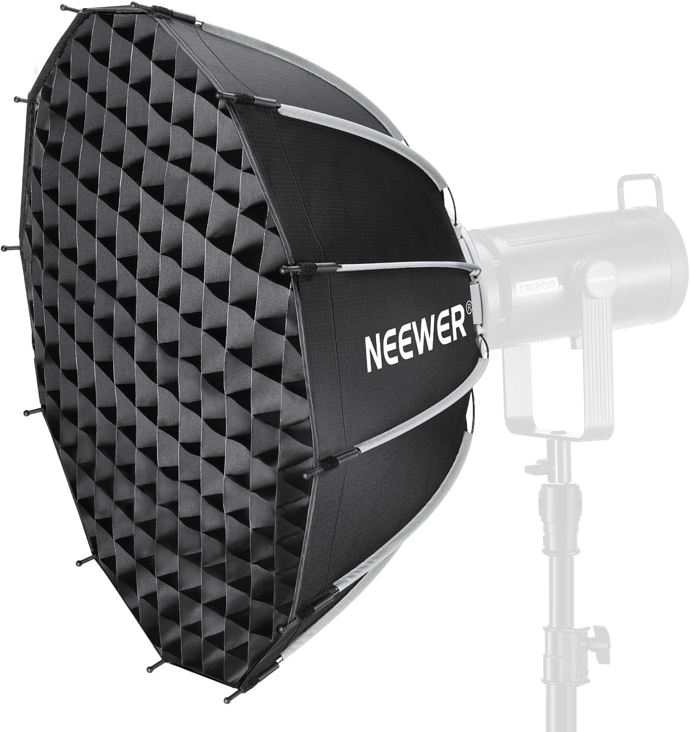 NEEWER 85 cm Bowens Mount Parabolic Softbox Dodecagon, Quick Release Soft Box wi...