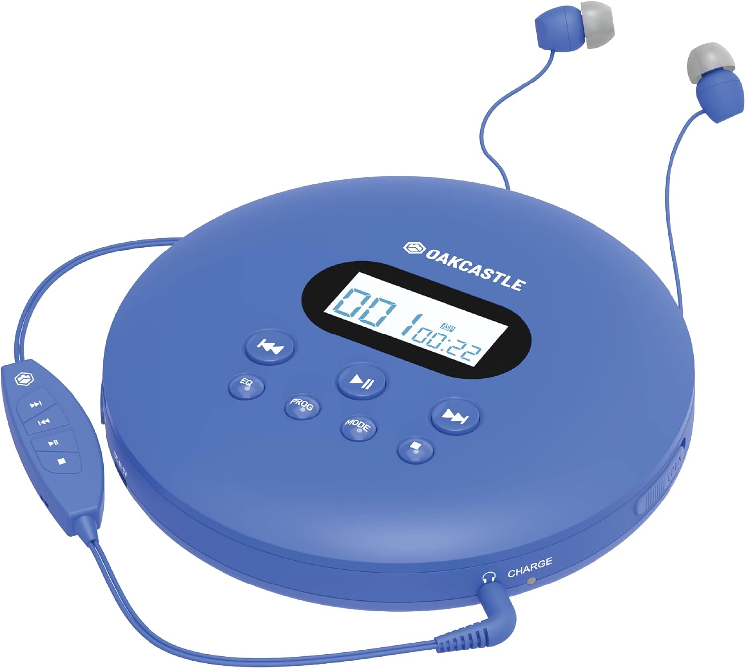 Oakcastle CD100 Rechargeable Bluetooth CD Player | 12hr Portable Playtime | In C...