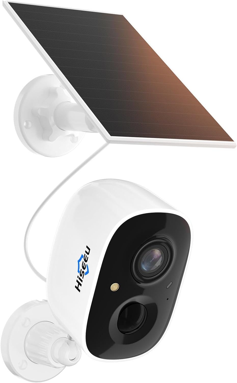 Hiseeu 【Cloud Storage】 3MP Wireless Solar Security Camera Outdoor Color Night...