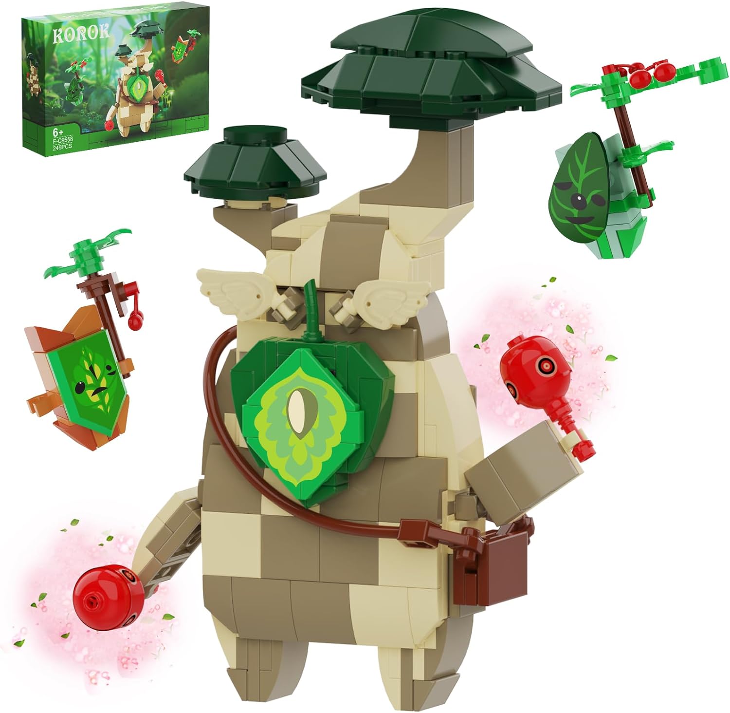 Giant Korok Building Blocks Kit, Hestu Yahaha Cute Figures Models, BOTW Decorati...