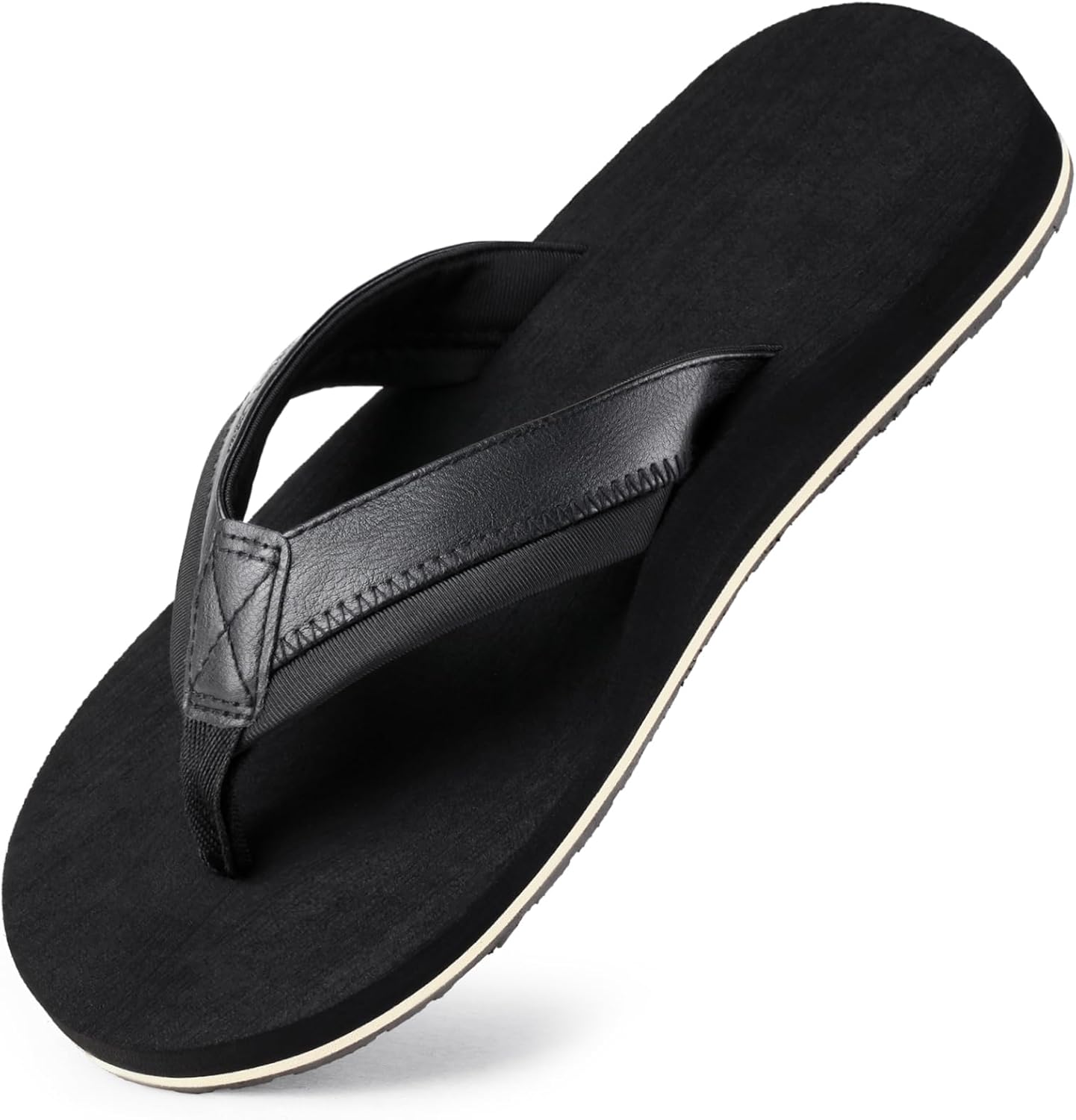 Mens Flip Flops Adults Thong Sandals for Beach/Pool with Comfy Arch Support Open...