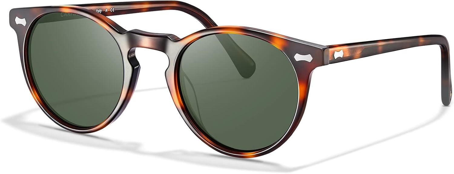 CARFIA Polarised Womens Sunglasses Vintage UV400 Protection Acetate Frame A2-tor...