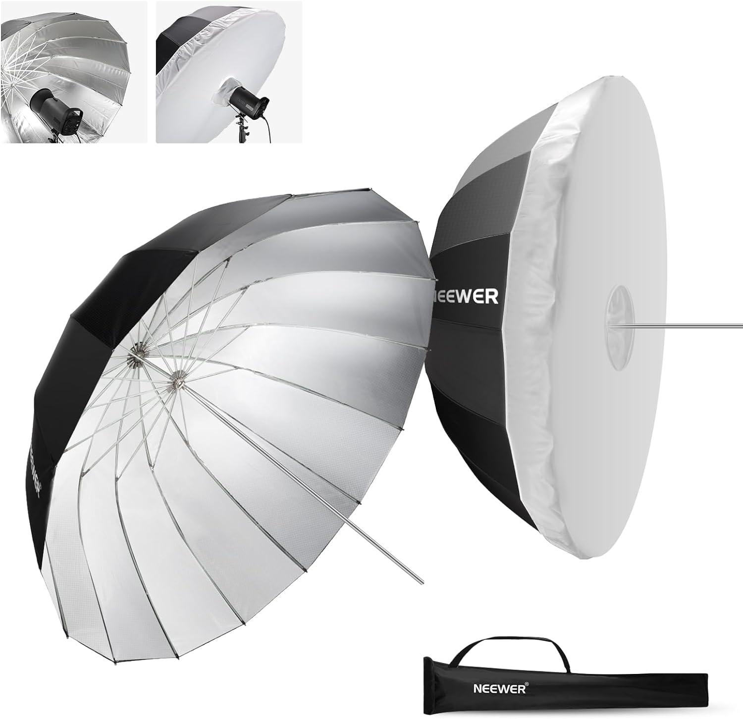 NEEWER 71"/180cm Parabolic Reflective Umbrella Pho...