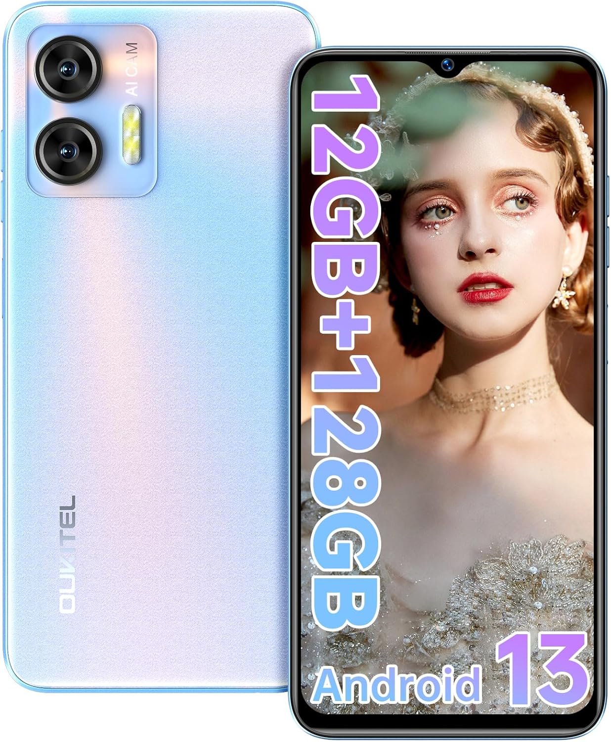 OUKITEL C36 Mobile Phones SIM Free Unlocked 12GB RAM 128GB ROM Upgrade Version A...