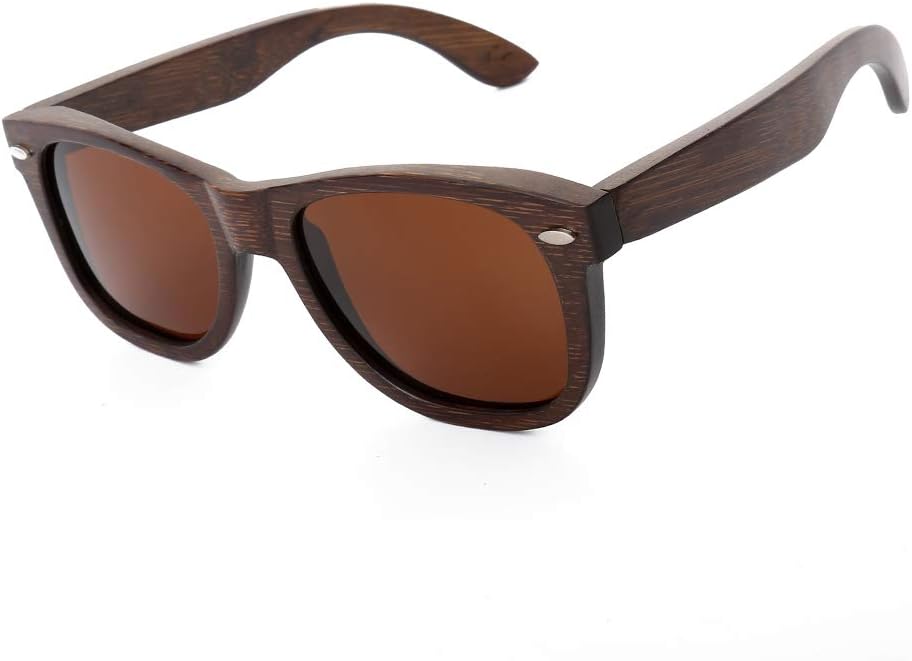 Bamboo Sunglasses Men Polarized Handmade Eyewear Cat.3 Floating Sun Glasses for...