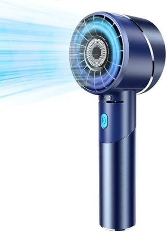 COZOME HandHeld Fan, Portable Alloy Metal Mini Fan, 7000 RPM 4 Levels Turbo High...