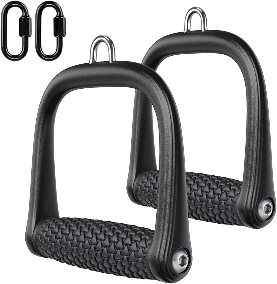 BeneLabel Gym Handle Grip 2pcs Cable Attachment for Fitness Workout Bands/Pulley...