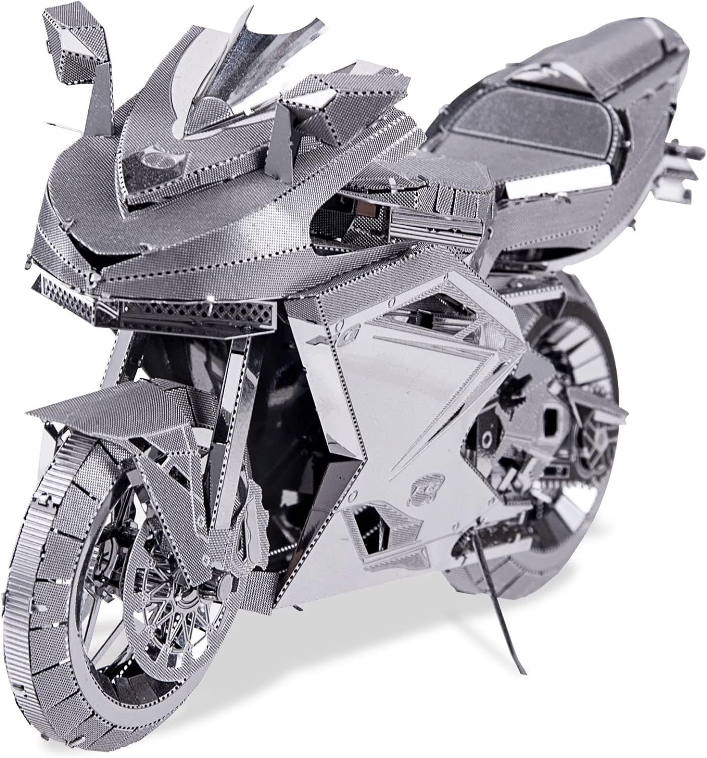Piececool 3D Puzzle Metal Silver Motorcycle, Classic Transportation Craft Model...