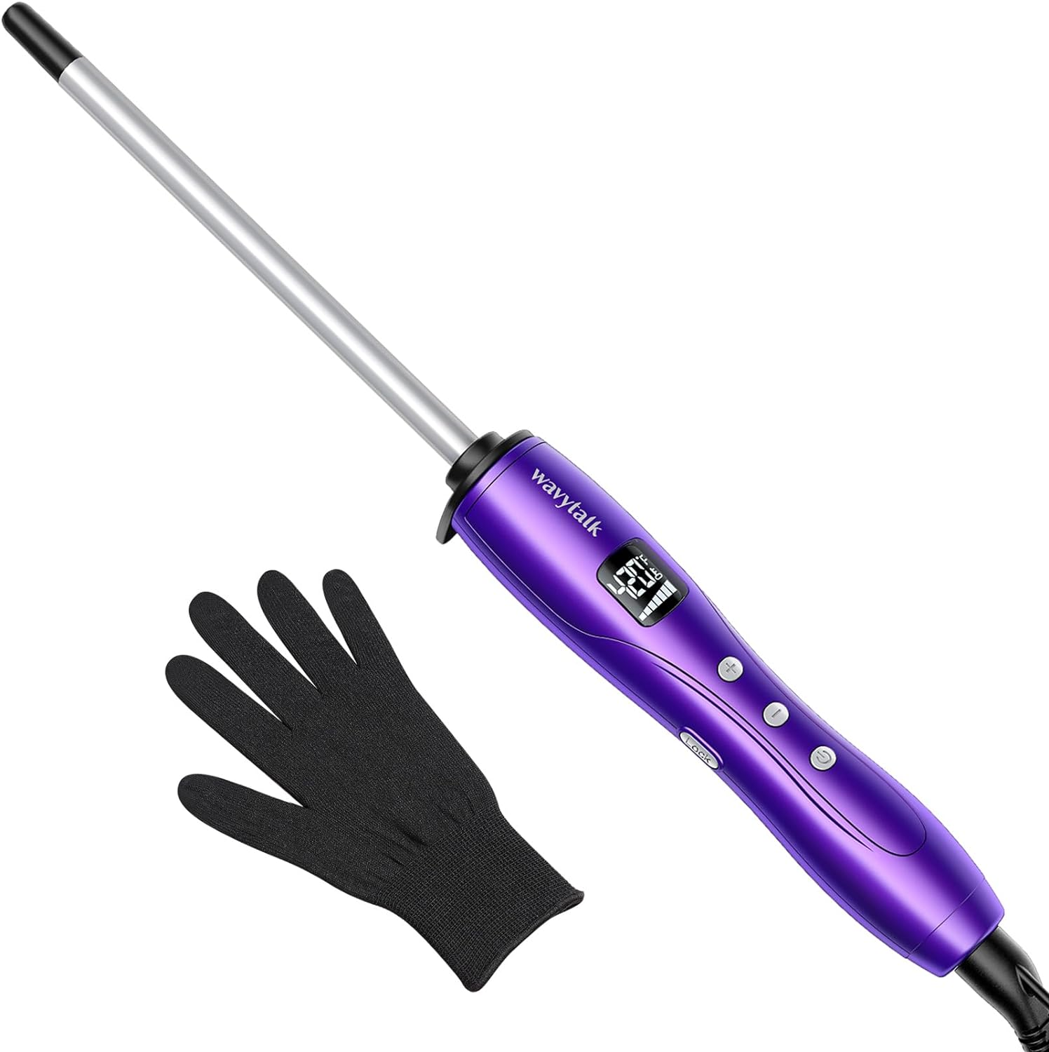 Wavytalk 3/8 Inch Small Curling Wand, Small Barrel Curling Iron for Short & Long...