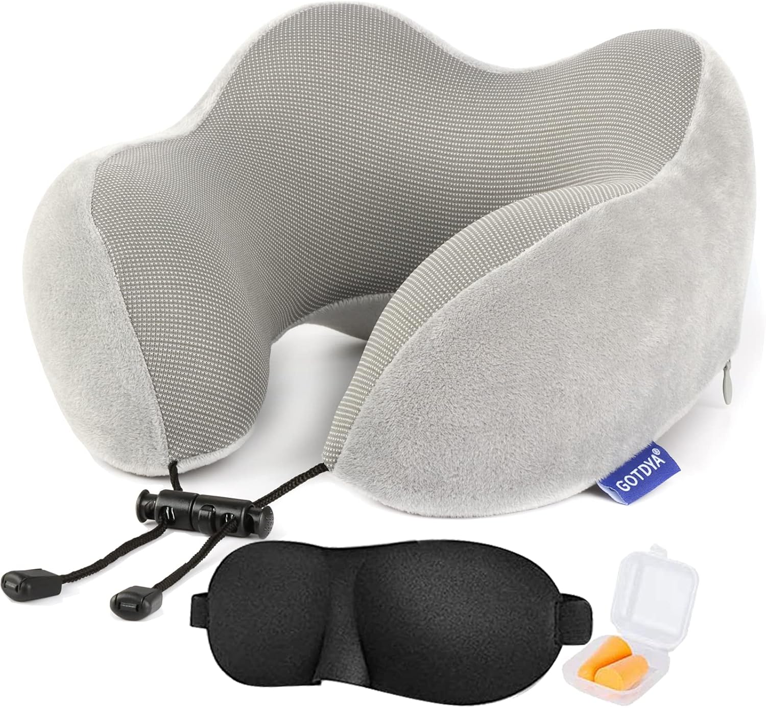 GOTDYA Travel Pillow,Travel Neck Pillows for Sleeping,100% Pure Memory Foam Soft...