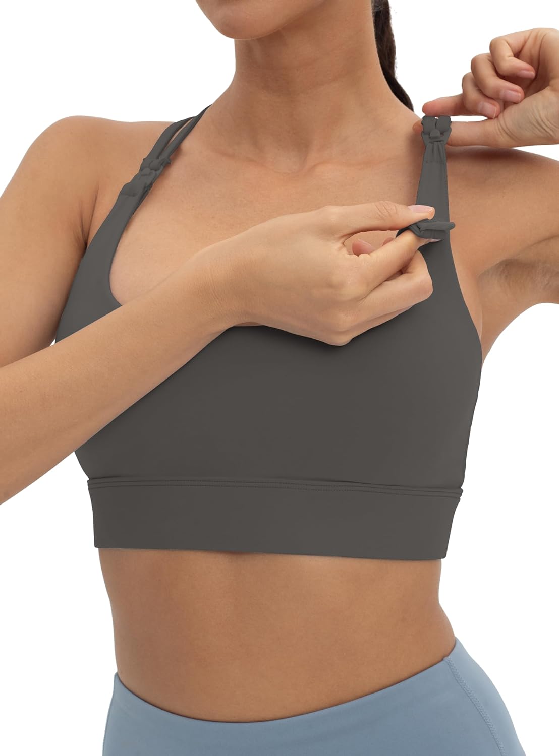V VOCNI Nursing Bras for Breastfeeding Maternity Sports Bras Tank Top Sexy Criss...