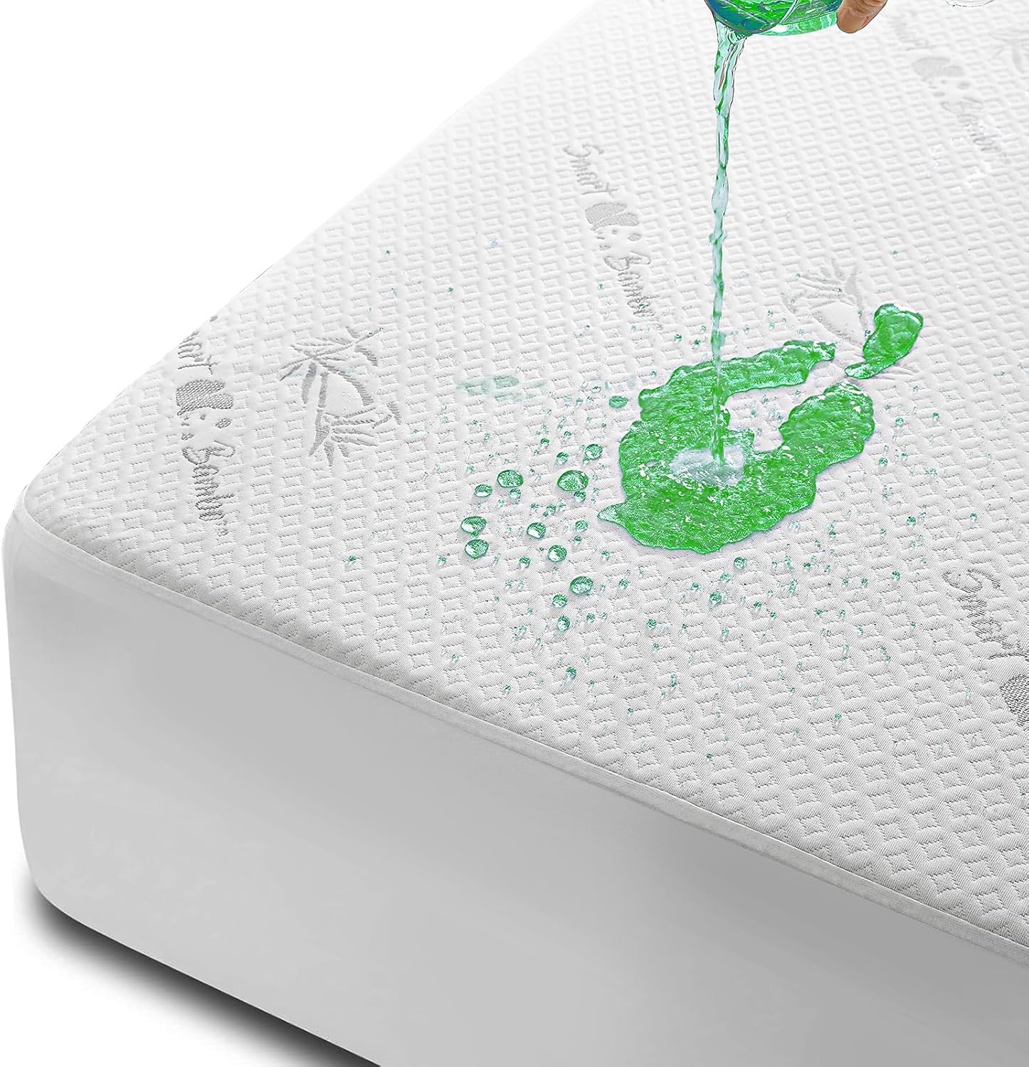 Full Size Mattress Protector, Fully Waterproof Mattress Protector, Breathable an...