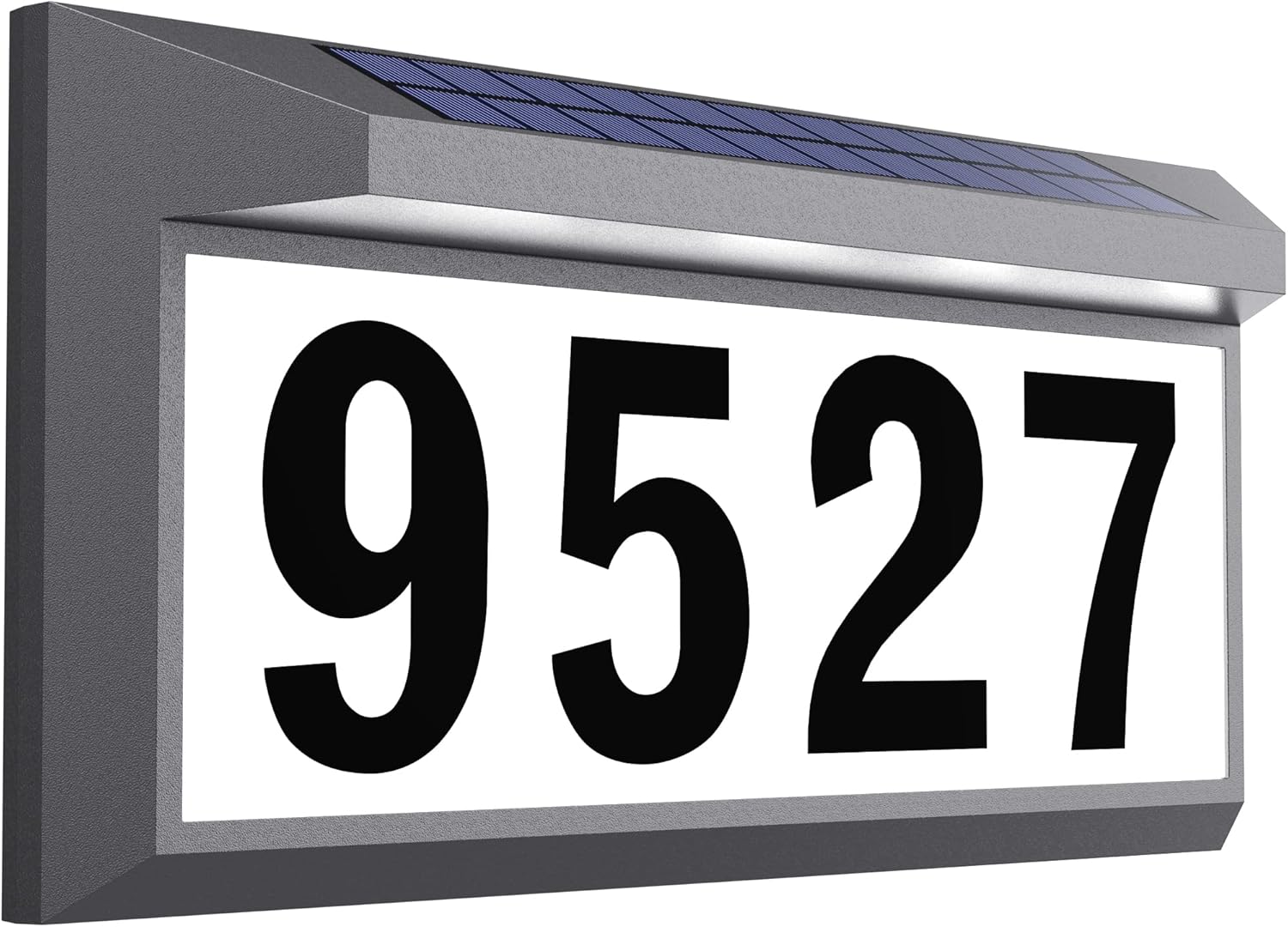 Solar Address Sign, Lighted Address Numbers Outdoo...