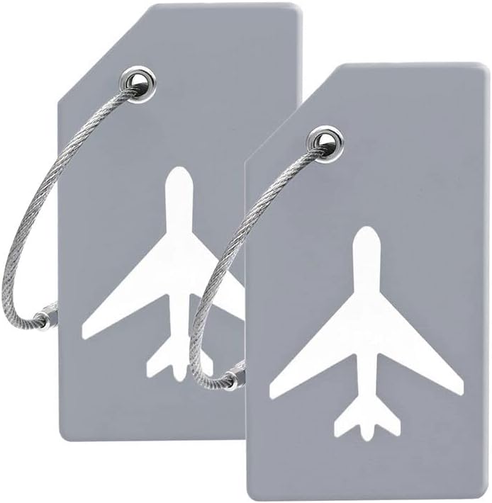 Silicone Luggage Tag with Name ID Card Perfect to Quickly Spot Luggage Suitcase...