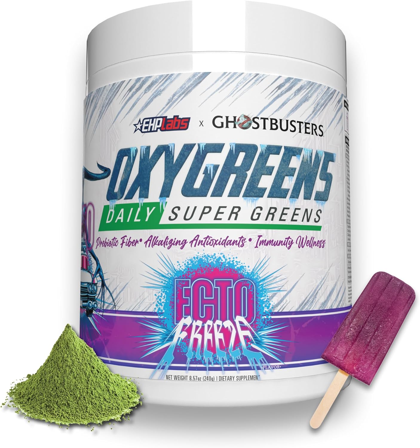 EHP Labs x Ghostbusters OxyGreens Super Greens Powder - Spirulina & Chlorella Su...