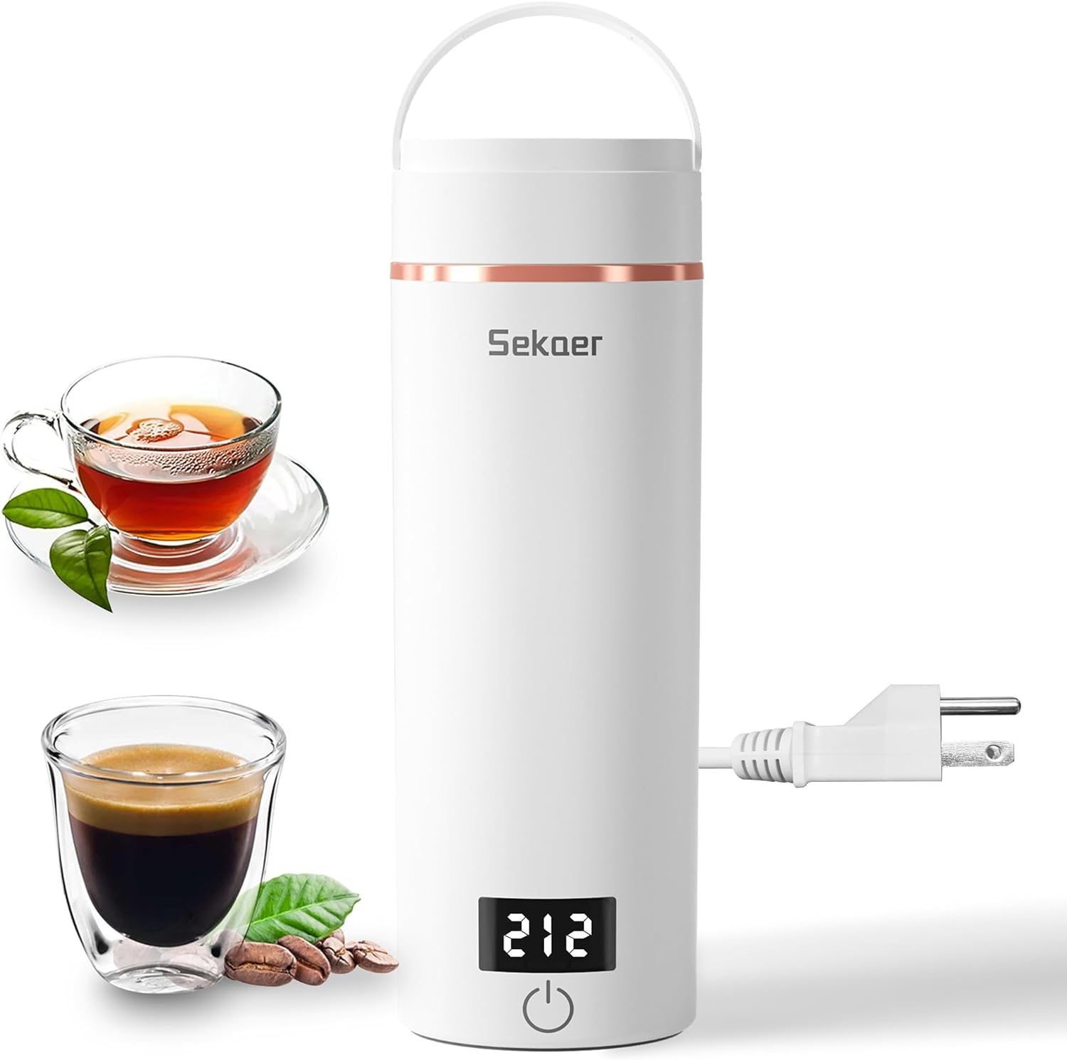 Sekaer Travel Portable Electric Kettle, Small Tea...