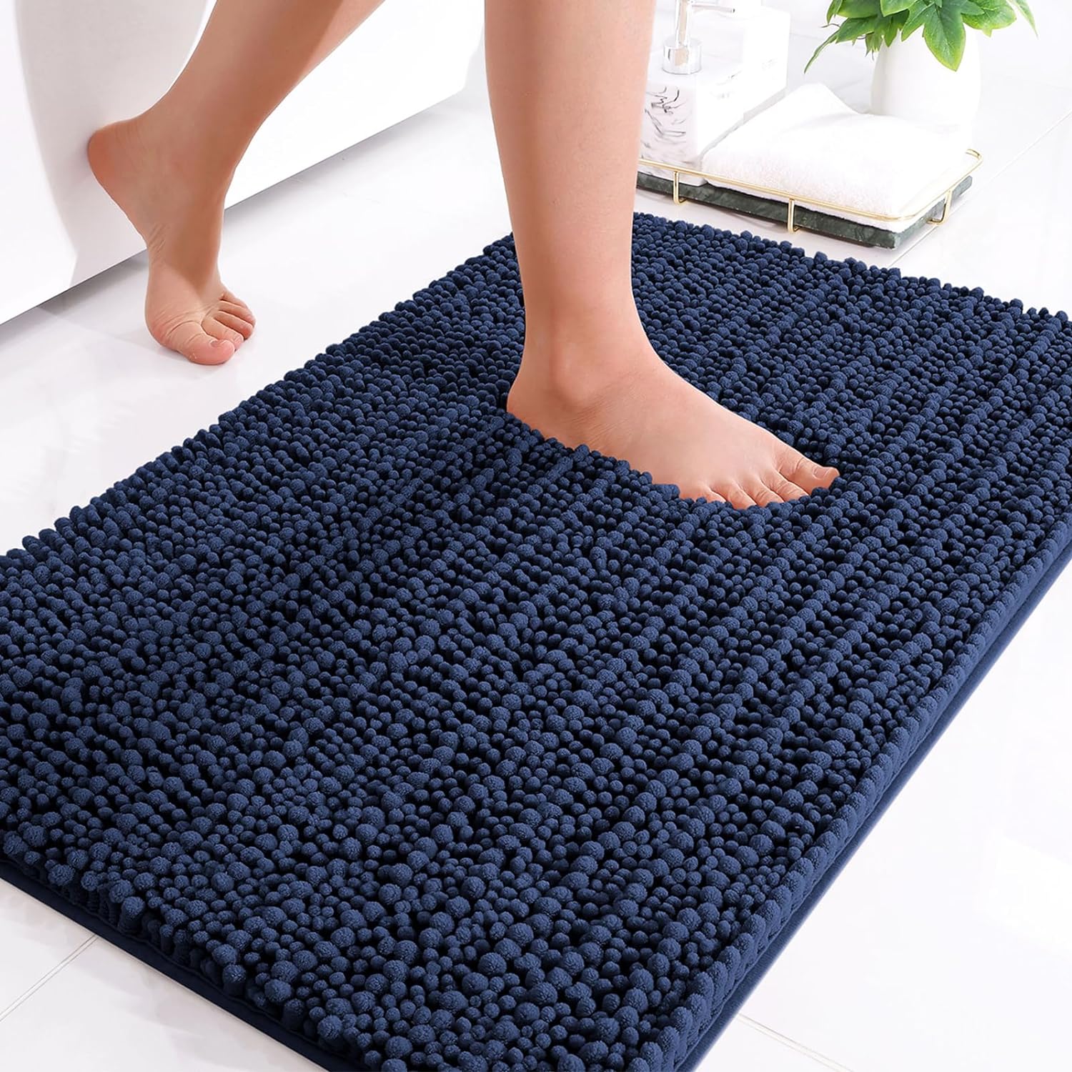 Arotive Luxury Chenille Bathroom Rug Mat, Extra Soft Thick Absorbent Shaggy Bath...