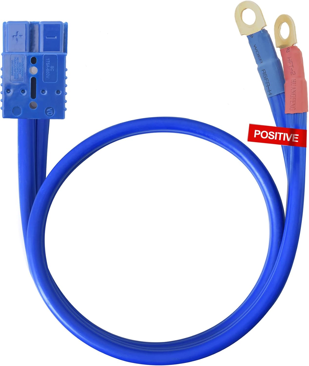 TOPDC Quick Connect Power Cable 1 Gauge 5 Feet Jumper Cables for Car, SUV and Tr...