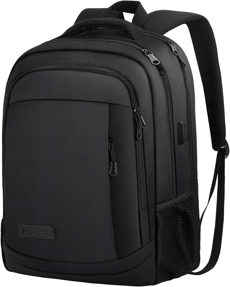 Monsdle Travel Laptop Backpack Anti Theft Backpacks with USB Charging Port, Trav...