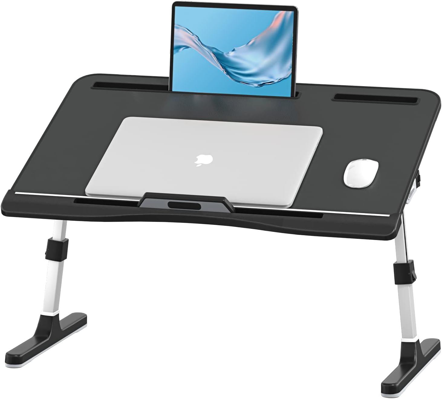Foldable Laptop Bed Tray Desk, Adjustable Laptop B...