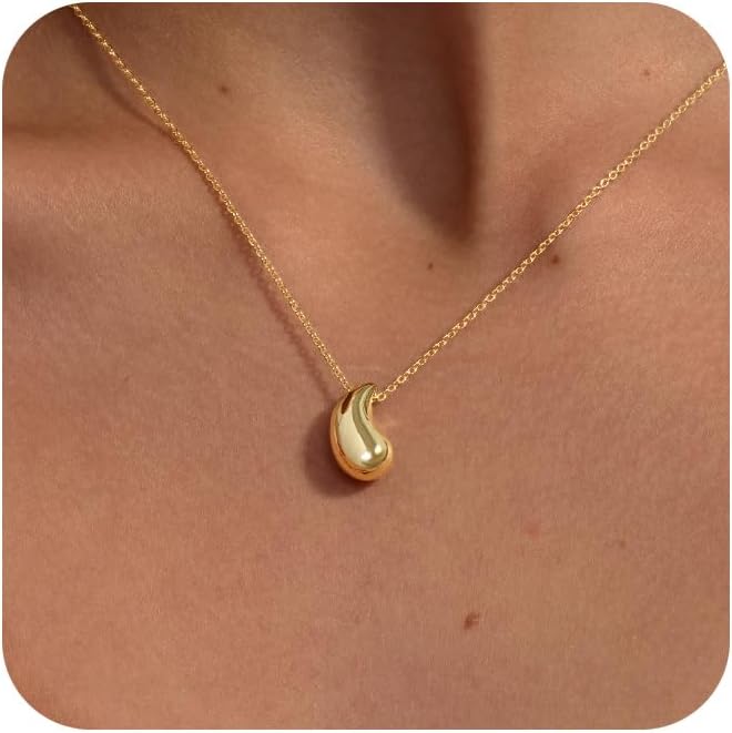 Layered Gold Necklaces for Women, Stackable Dainty 14K Real Gold Plated/Silver C...