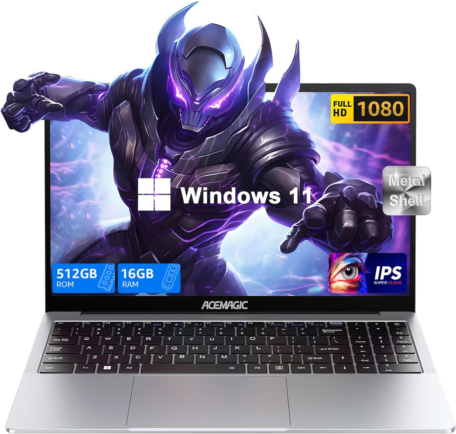 ACEMAGIC Laptop Computer, 16GB DDR4 512GB SSD, Windows 11 Laptop, 15.6"" IPS 108...