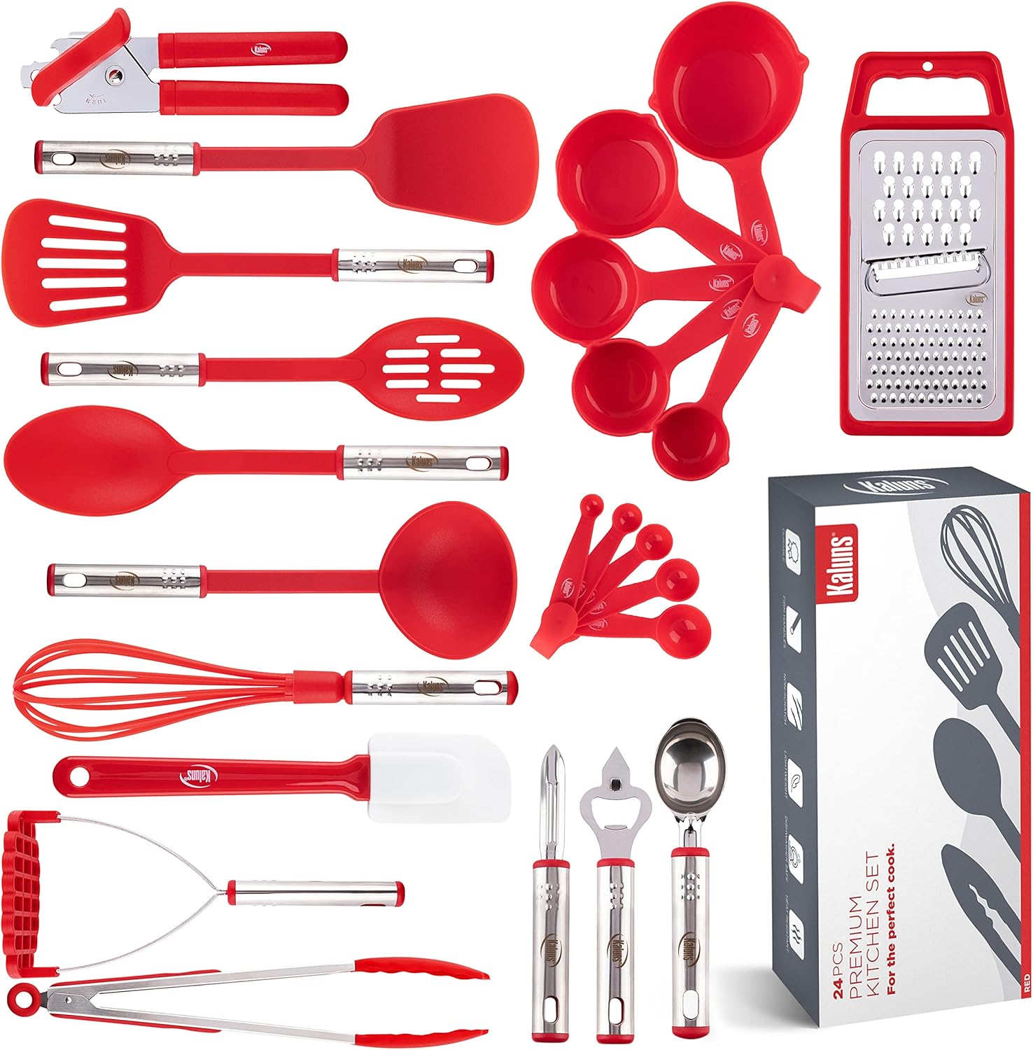 Kitchen Utensils Set, Cooking Utensil Set Kitchen Gadgets, Pots and Pans set Non...