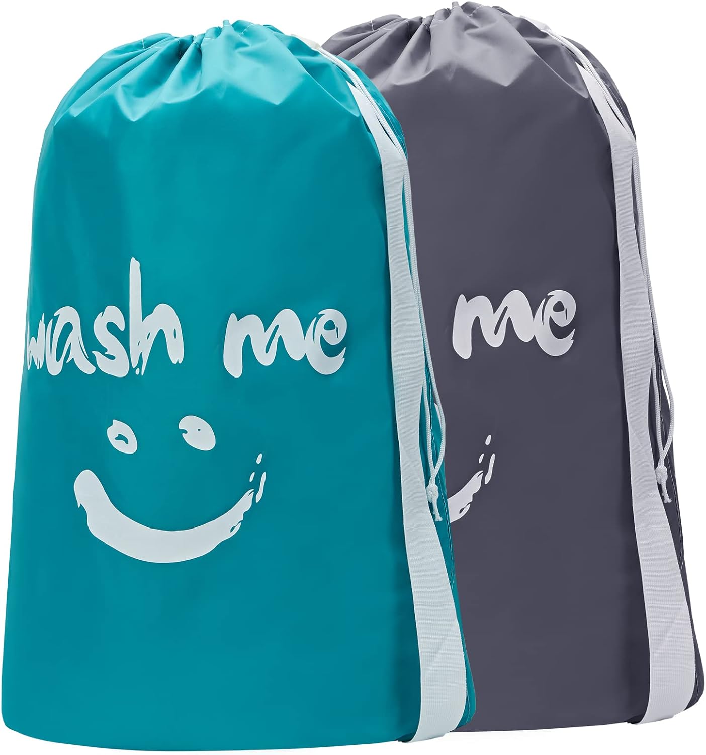 HOMEST 2 Pack XL Wash Me Travel Laundry Bag, Machine Washable Dirty Clothes Orga...