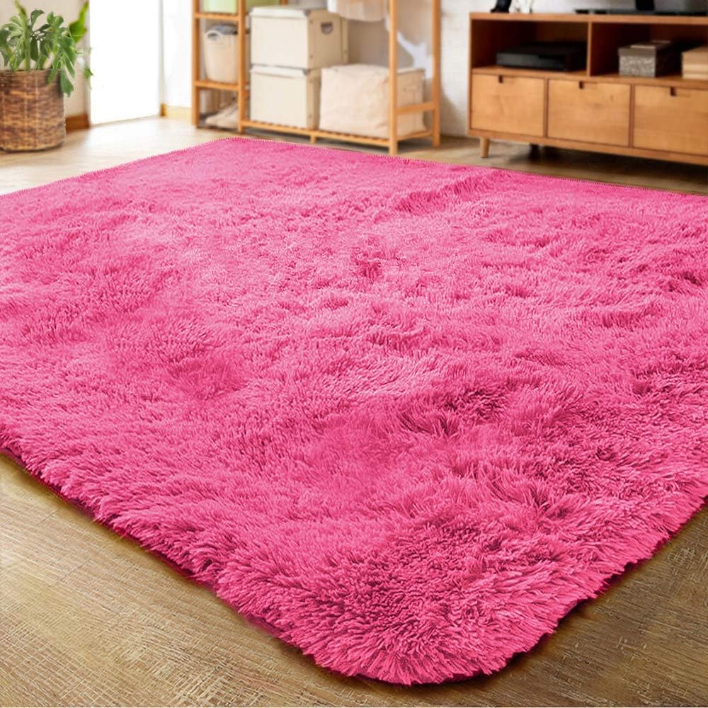LOCHAS Ultra Soft Indoor Modern Area Rugs Fluffy Living Room Carpets for Childre...