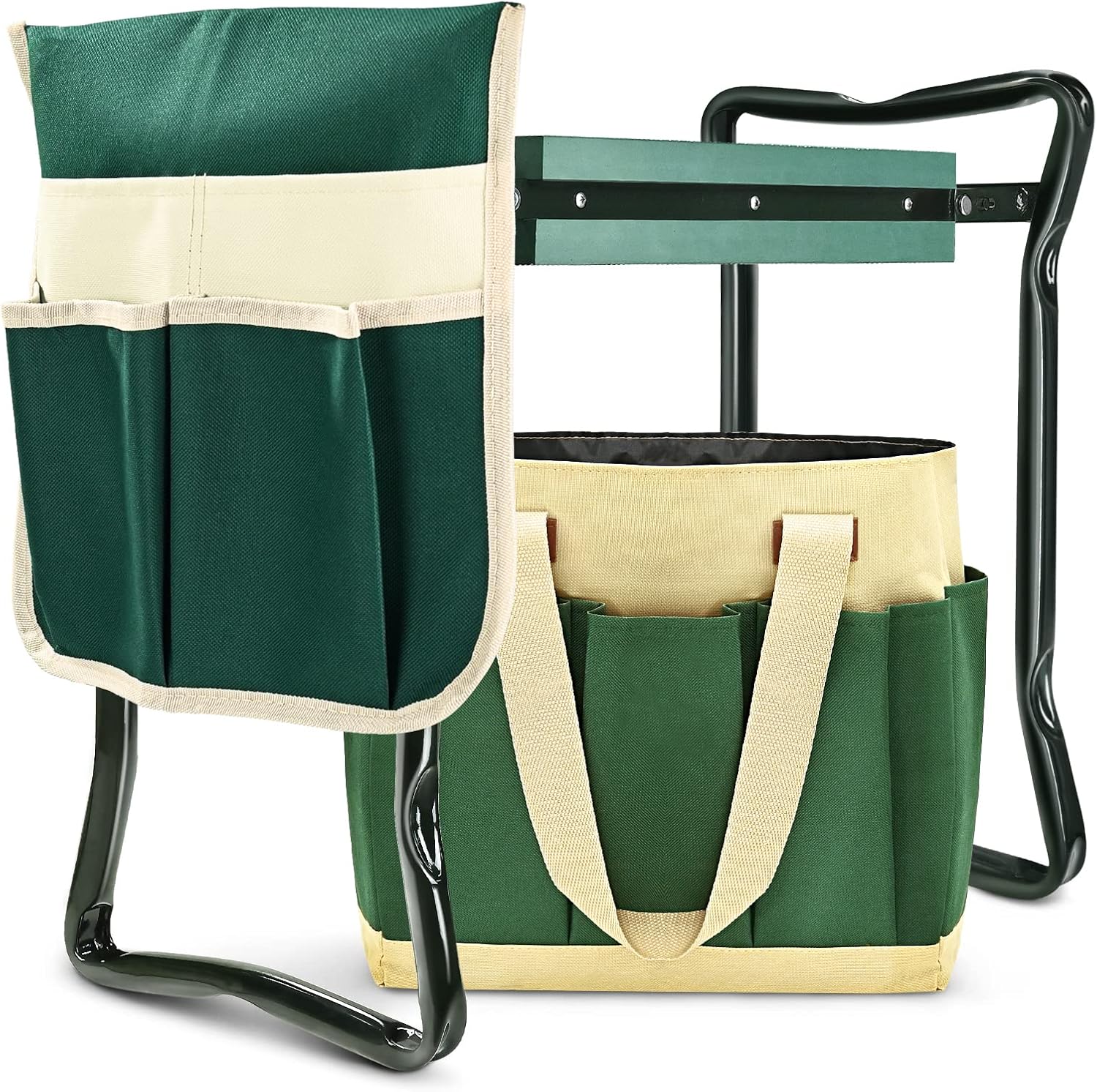 Garden Kneeler and Seat Heavy Duty, Upgraded Widened and Thickened Gardening Sto...