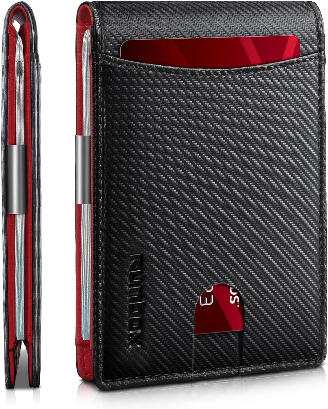 RUNBOX Slim Money Clip Wallets for Men RFID Blocking 11 Card Holder Minimalist S...