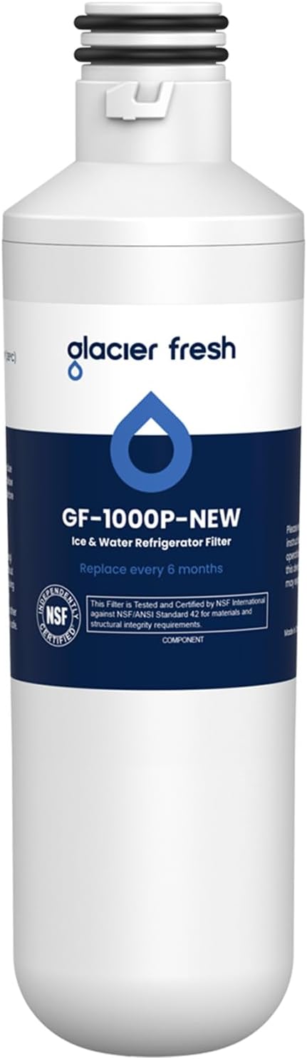 GLACIER FRESH Water Filter LT1000PC Replacement for LG Refrigerator, Compatible...
