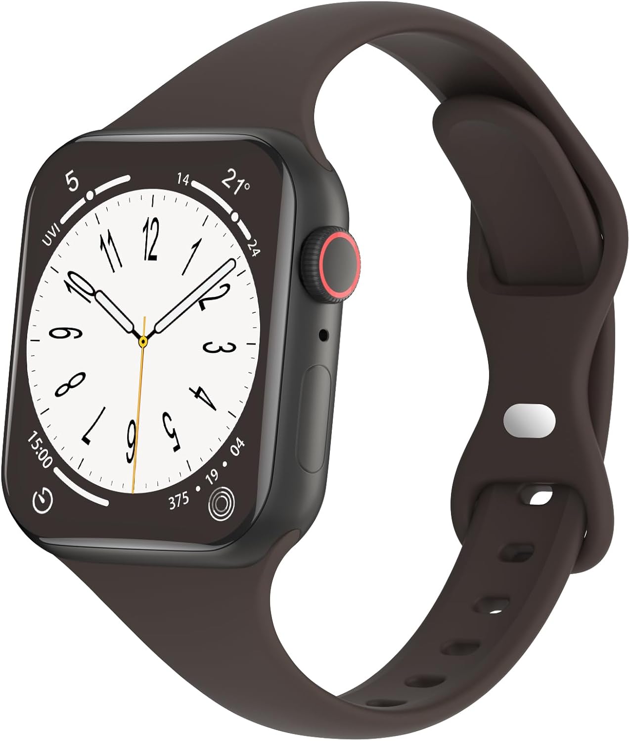 DYKEISS Sport Slim Silicone Bands Compatible for Apple Watch Band 38mm 42mm 40mm...