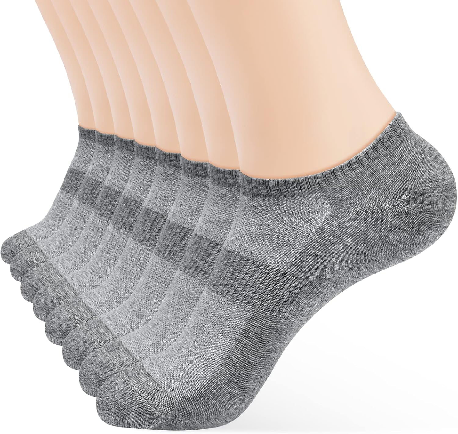 8 Pairs Ankle Socks Women's Thin Athletic Running No Show Low Cut Short Socks 7-...