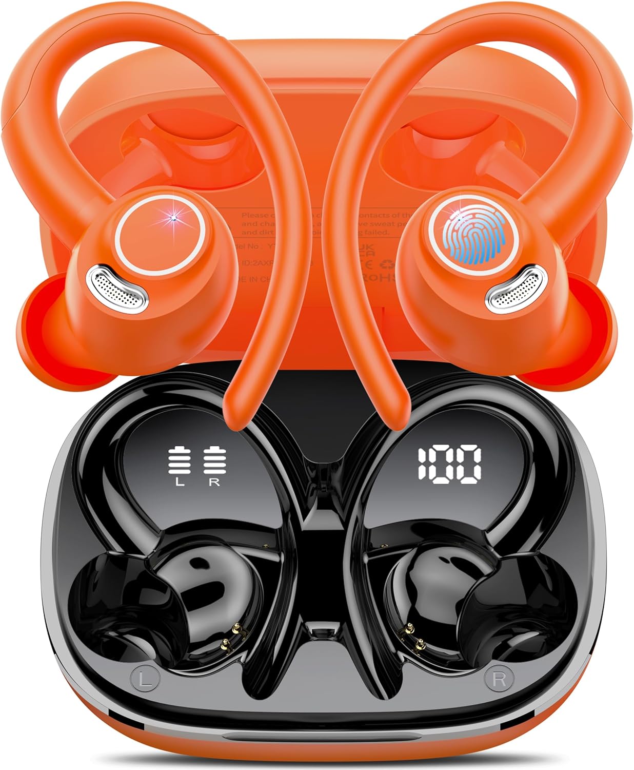 Wireless Earbuds Bluetooth 5.3 Headphones Sport, 2024 Wireless Earphones with Ea...