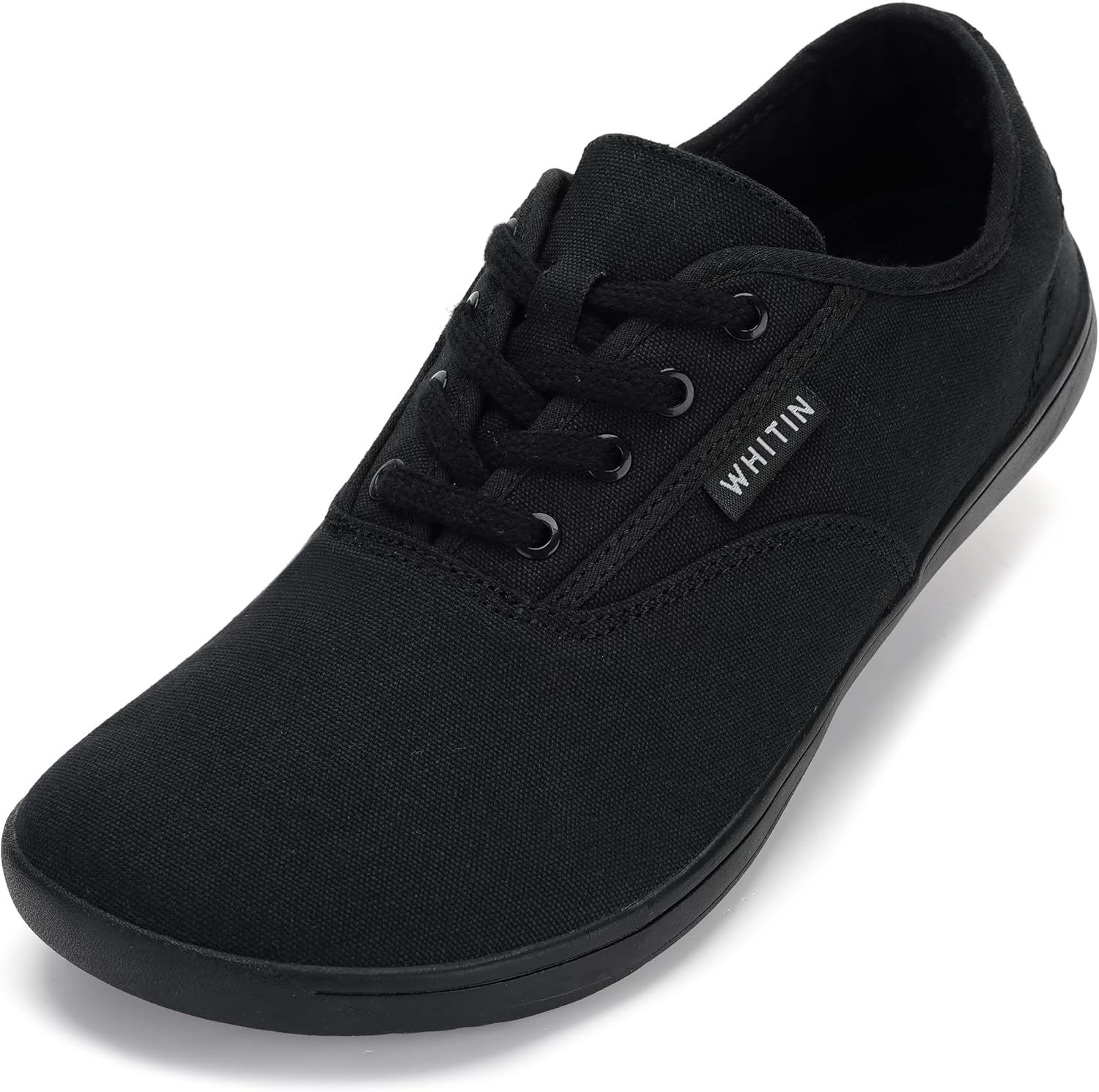 WHITIN Men's Wide Canvas Barefoot Sneakers | Zero Drop Sole | Minimalist Footwea...