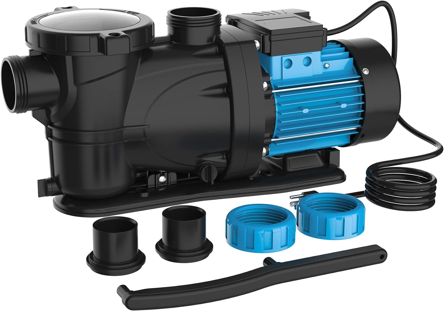 in/Above Ground Pool Pump,2HP with 6950 GPH Swimming Pool Pump, 115V High Flow S...