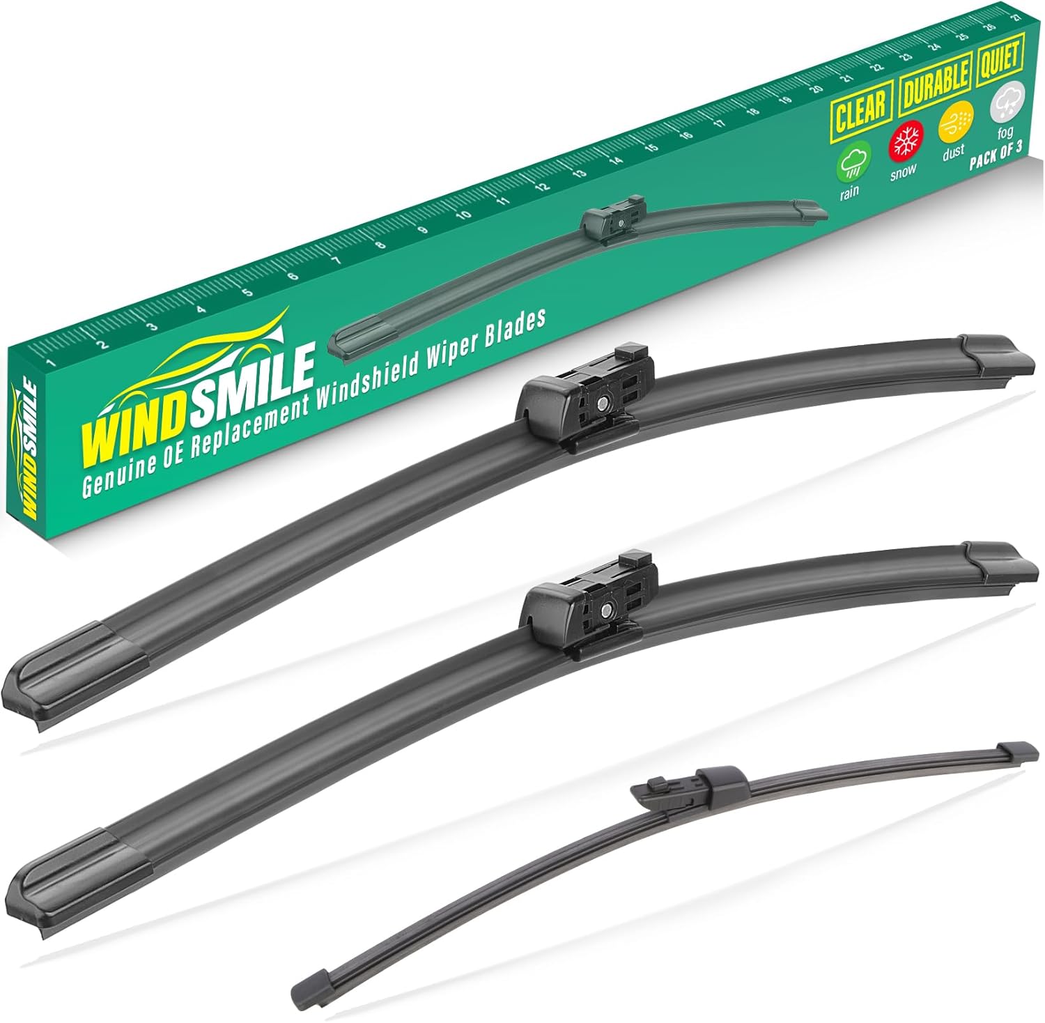 26" 18" 11" Windshield Wiper Blades Replacement for VW Volkswagen Golf GTI e-Gol...