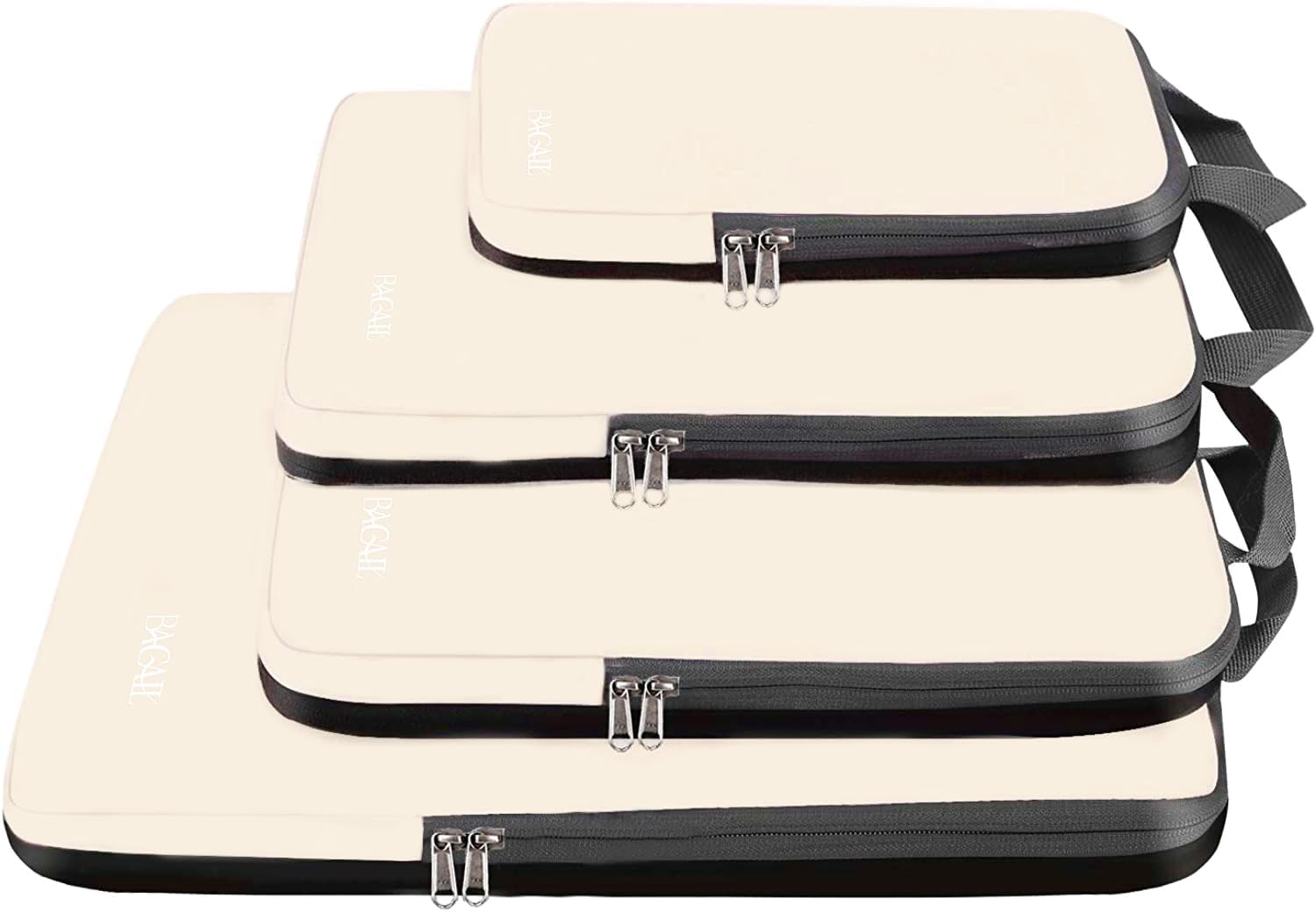 BAGAIL 4 Set/6 Set Compression Packing Cubes Travel Accessories Expandable Packi...